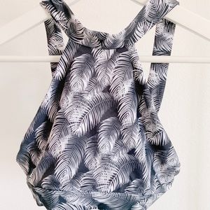 New Acacia Swim Dubai Bikini Top in Night Palm